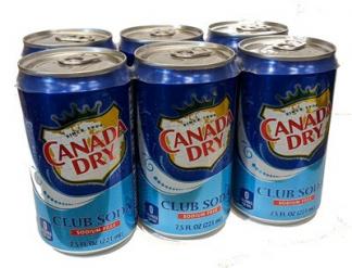 Canada Dry - Club Soda (6 pack cans) (6 pack cans)