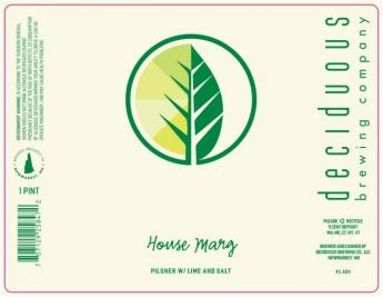 Deciduous Brewing - House Marg (4 pack 16oz cans) (4 pack 16oz cans)