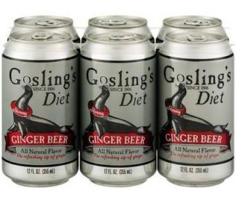 Goslings - Diet Ginger Beer (6 pack 12oz cans) (6 pack 12oz cans)