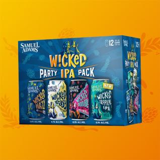 Samuel Adams - Wicked IPA Party PAck (12 pack 12oz cans) (12 pack 12oz cans)