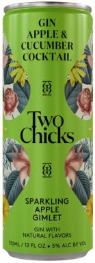 Two Chicks - Sparkling Gin Cucumber & Apple Gimlet (4 pack 12oz cans) (4 pack 12oz cans)