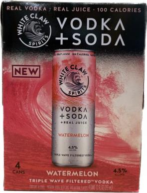 White Claw - Watermelon Vodka + Soda (4 pack 12oz cans) (4 pack 12oz cans)